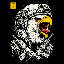 Tactical eagle t-shirt vector design
